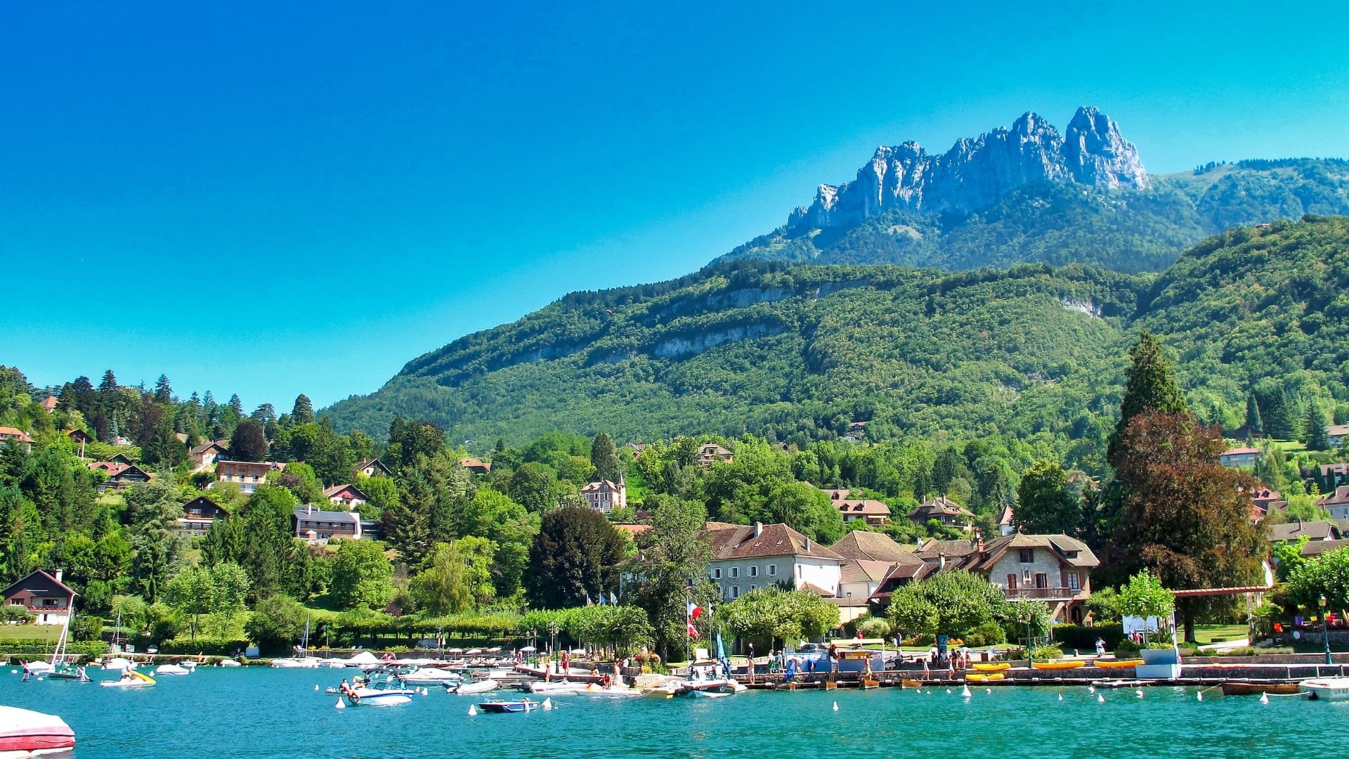 Talloires vue du lac
