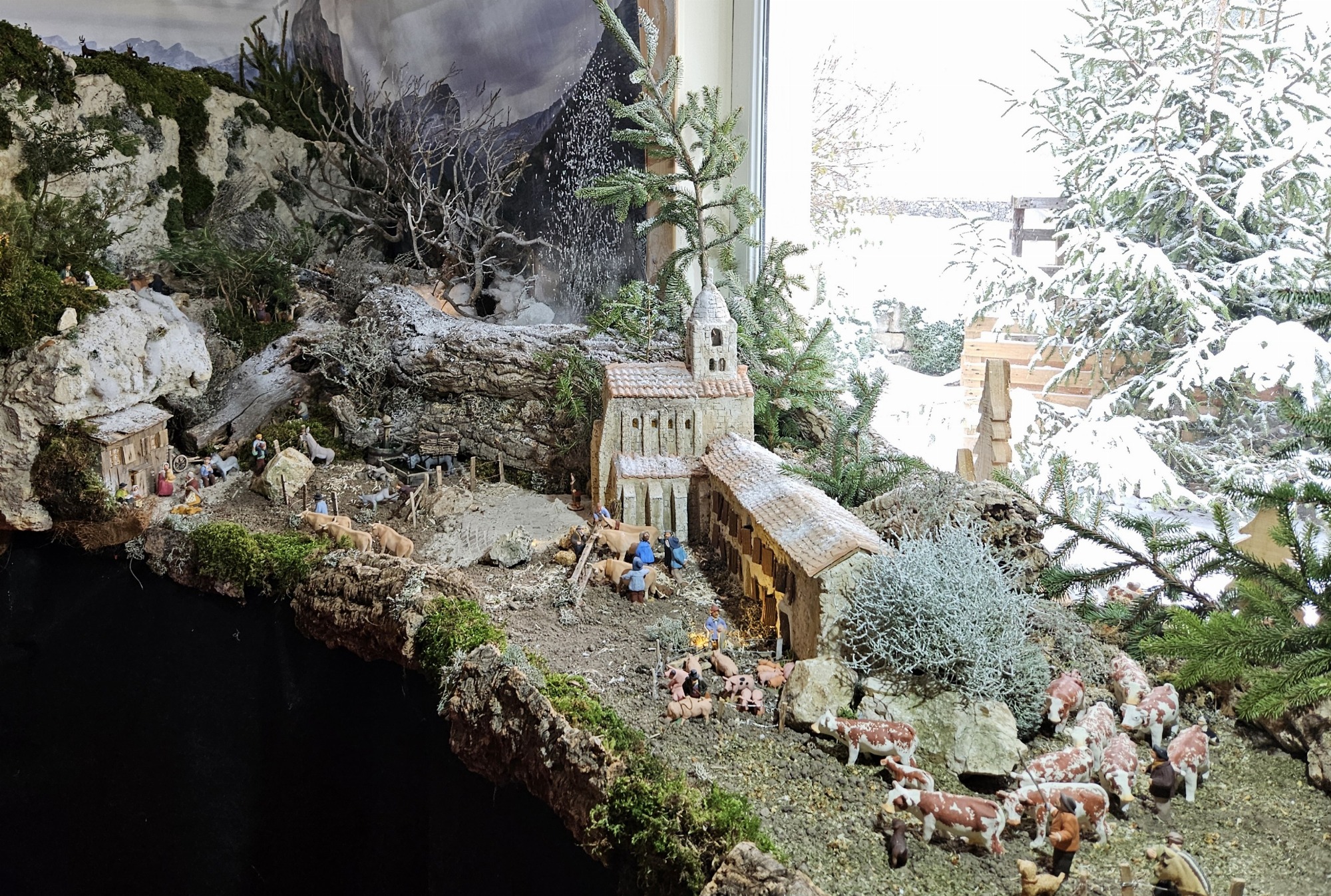 En hiver les moines quittent l'abbaye de Léoncel