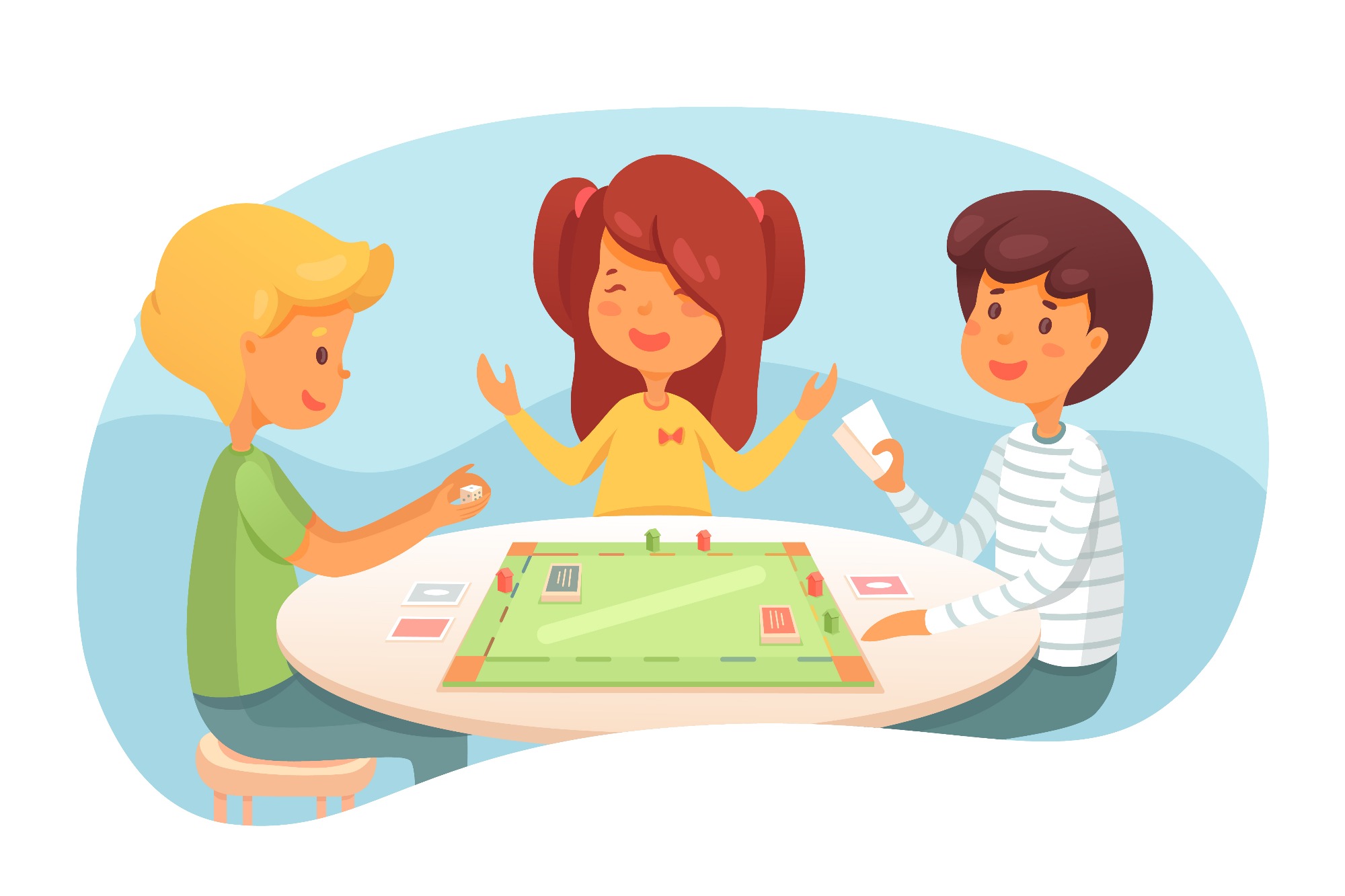 3 personnes jouant à un jeu