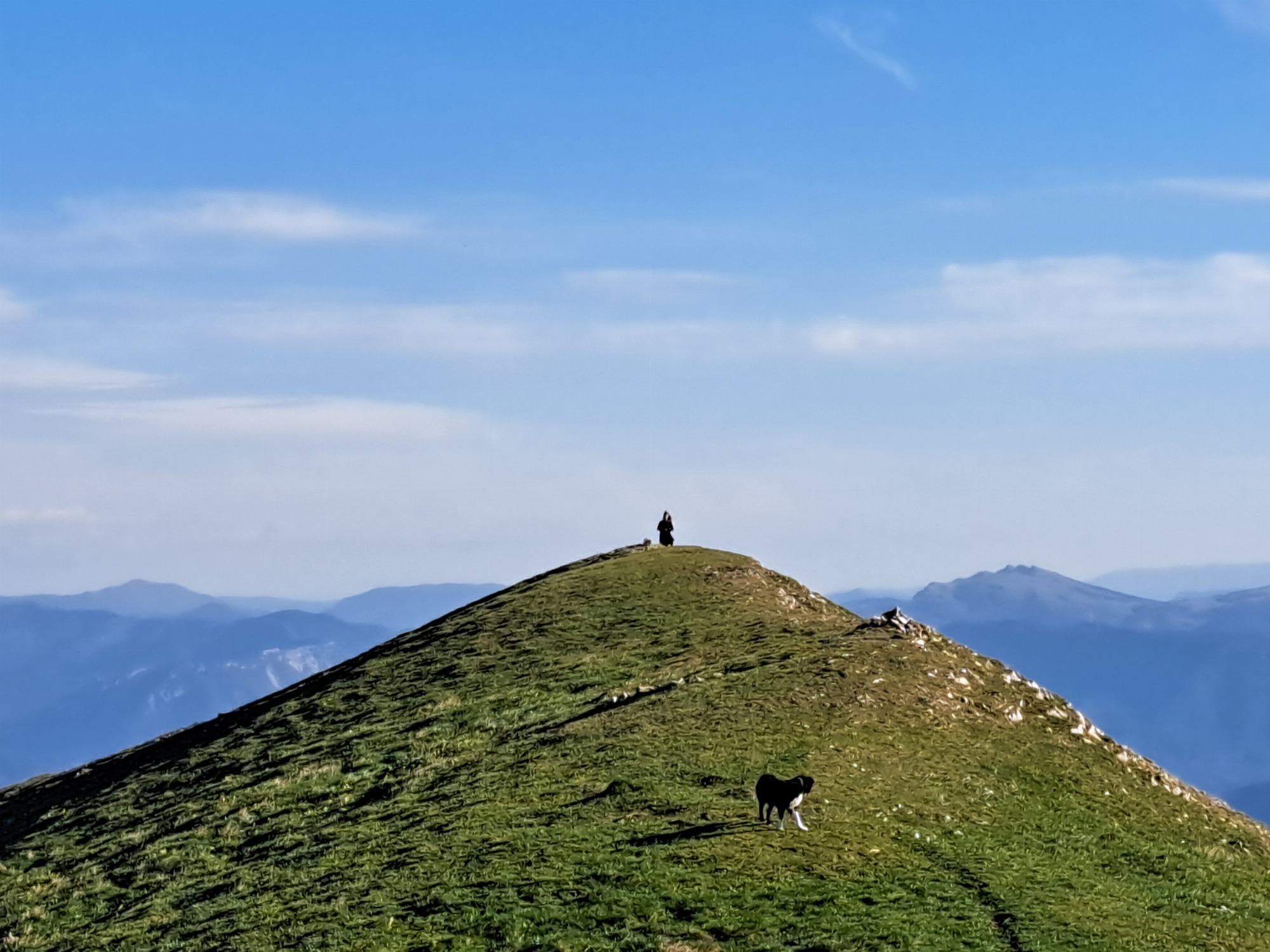 Sur les sommets