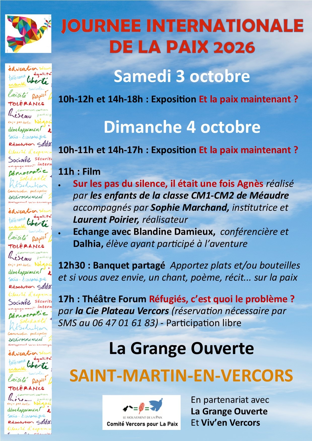 Exposition Et la Paix Maintenant